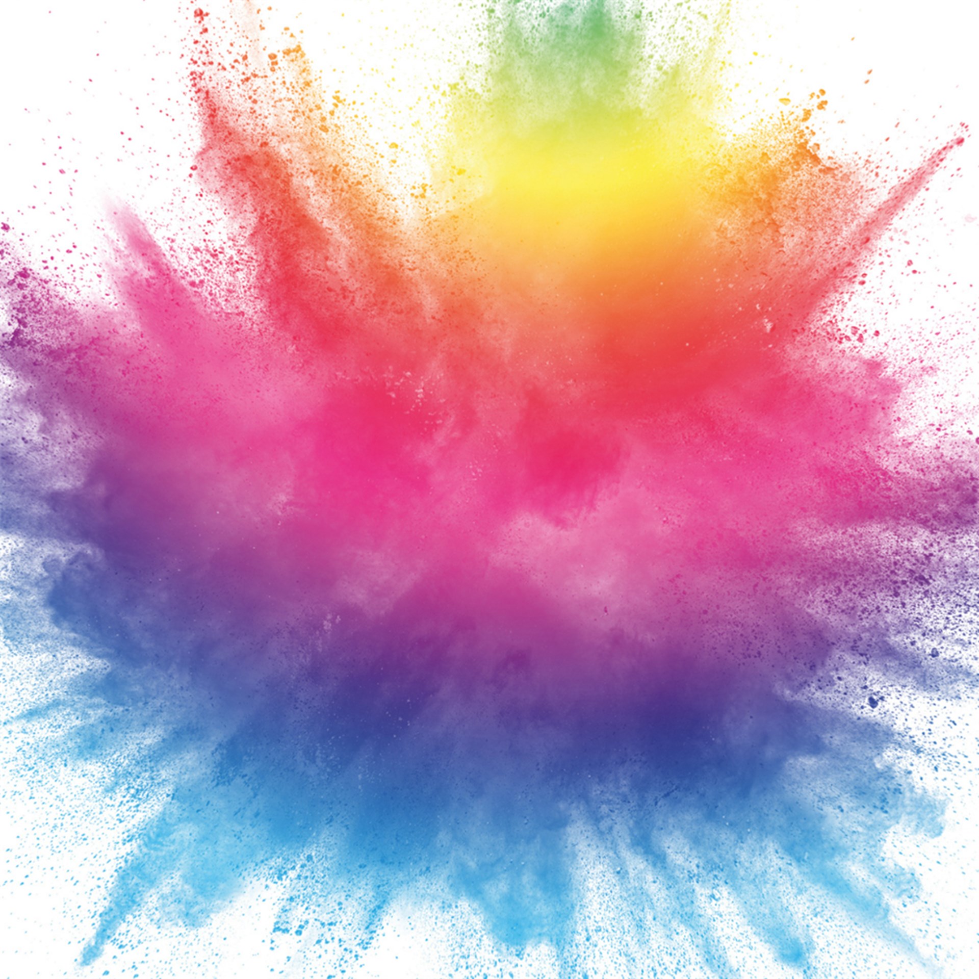 eine bunte Farbexplosion